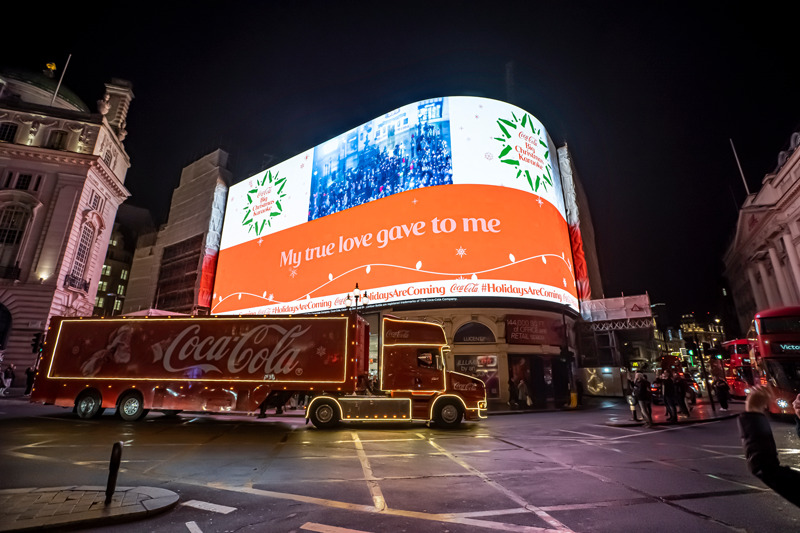 Coca-Cola lights up London with karaoke takeover of iconic Piccadilly Circus