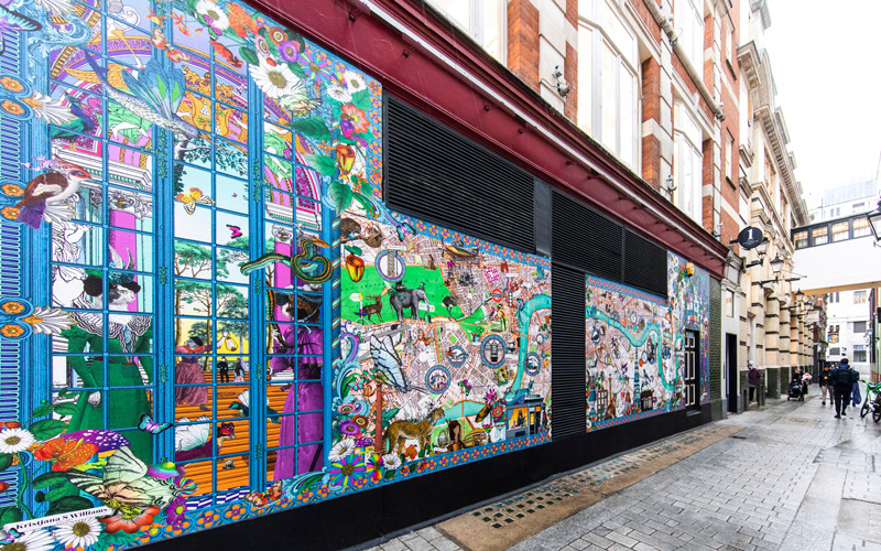 Acclaimed artist, Kristjana S Williams, returns to Carnaby to launch public mural and seasonal pop-up
