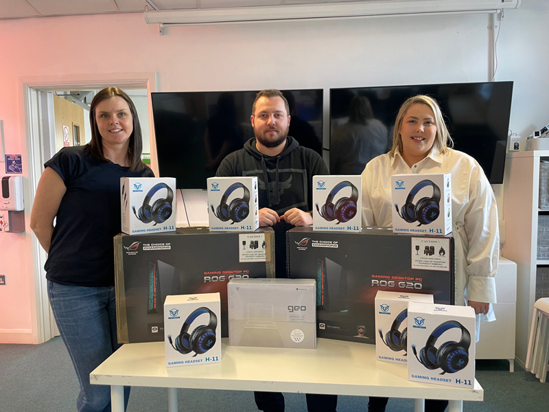 AO gifts gaming equipment to Greater Manchester community club