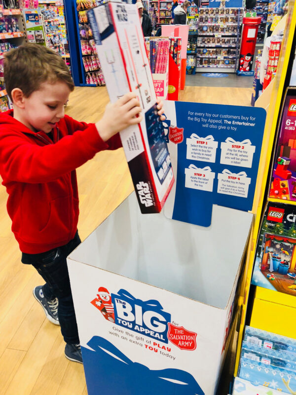 Salvation Army and The Entertainer launch Christmas Toy Appeal A1