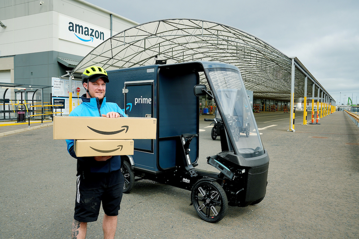 Amazon brings electric cargo bike deliveries to Belfast customers