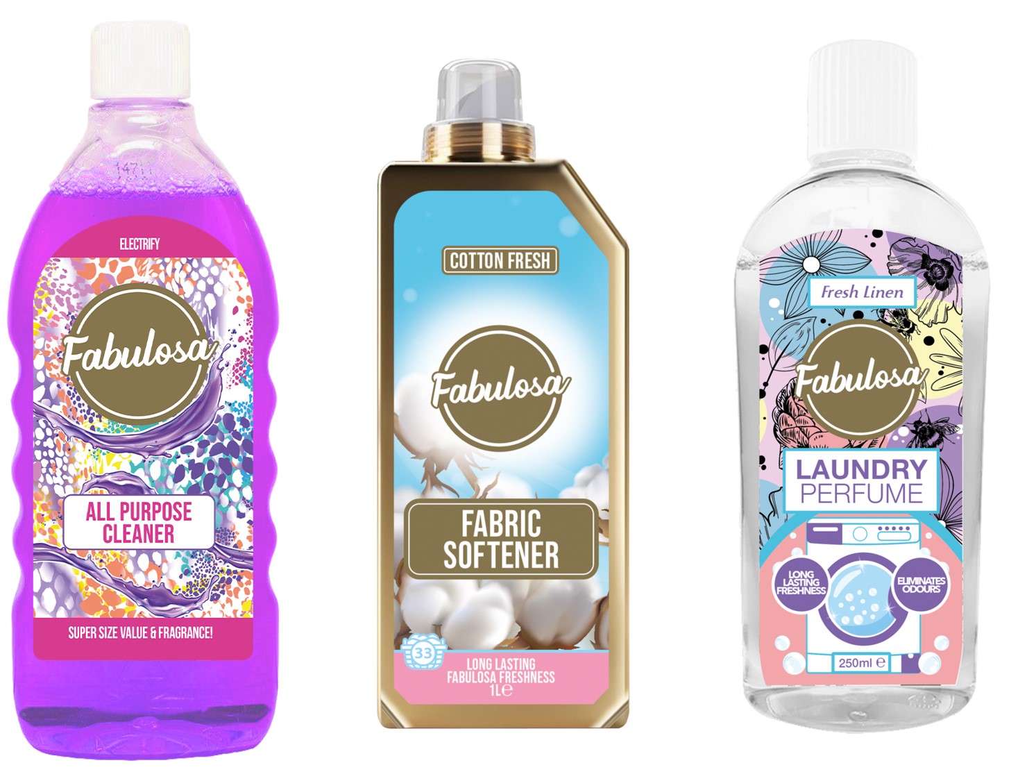 A selection of Fabulosa products sold in Action stores