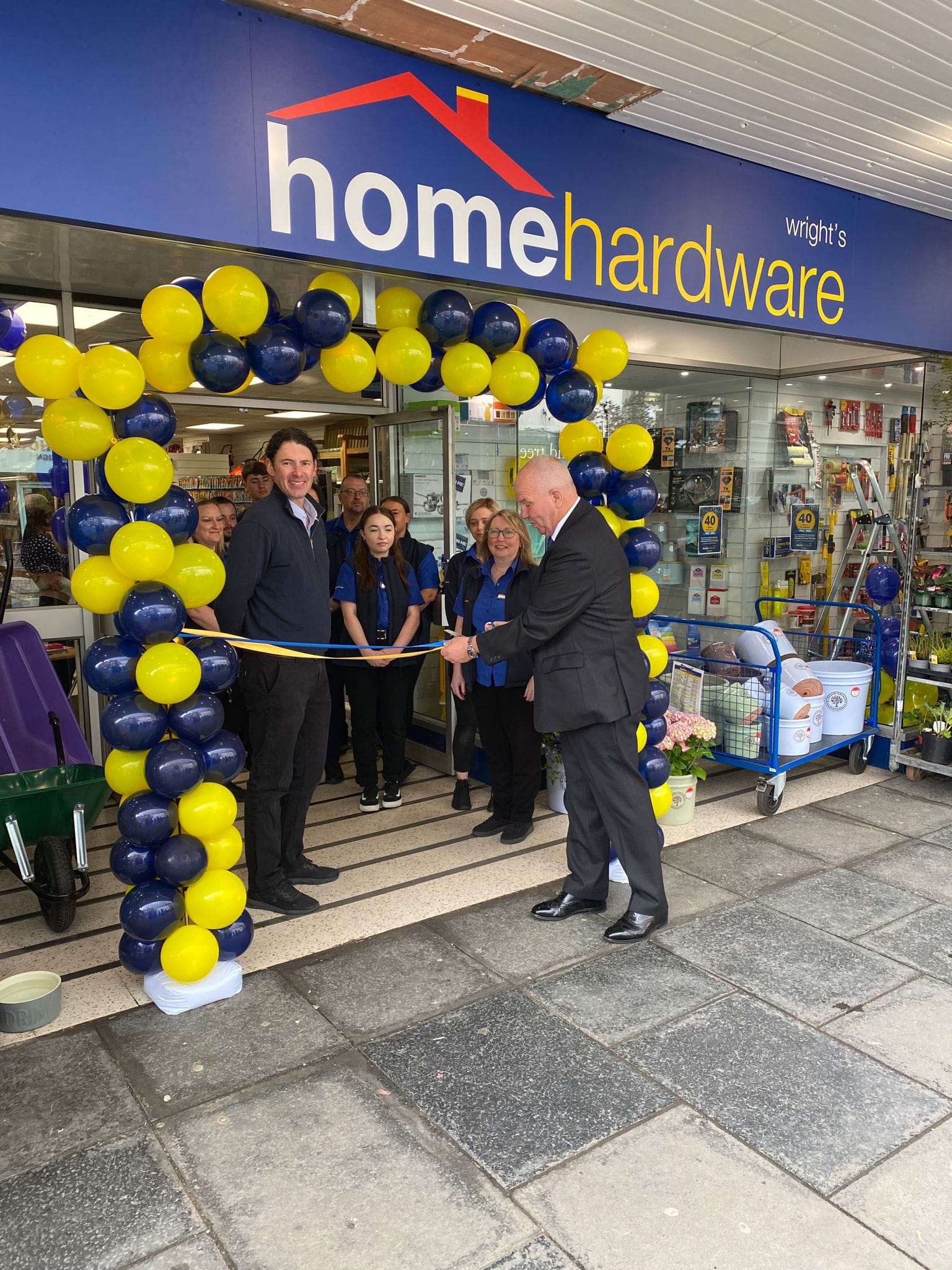 Brian Ferguson, managing director of Wright’s Home Hardware at the opening of a Wright’s store.