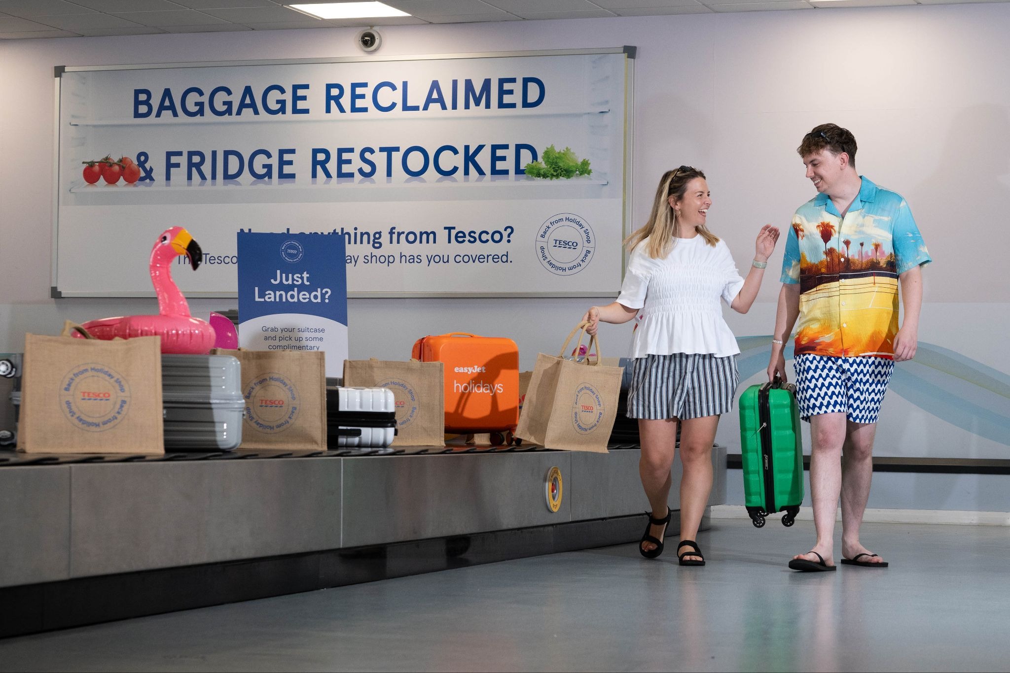 Tesco brings travellers’ most wanted items straight to baggage reclaim
