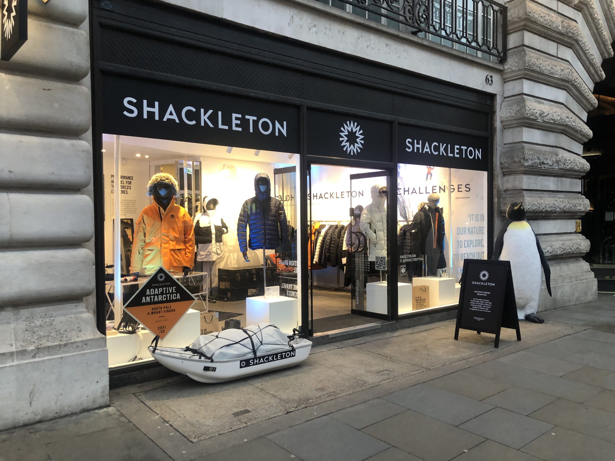 Shackleton Opens Seasonal Concept Store on 63 Regent Street A1 Retail